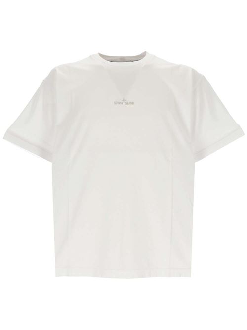 Off-white cotton t-shirt Stone Island | 80152RC89V0001